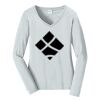 Ladies Long Sleeve Fan Favorite V Neck Tee Thumbnail