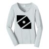 Ladies Long Sleeve Fan Favorite V Neck Tee Thumbnail