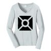 Ladies Long Sleeve Fan Favorite V Neck Tee Thumbnail