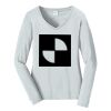 Ladies Long Sleeve Fan Favorite V Neck Tee Thumbnail