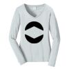 Ladies Long Sleeve Fan Favorite V Neck Tee Thumbnail