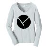 Ladies Long Sleeve Fan Favorite V Neck Tee Thumbnail