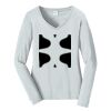 Ladies Long Sleeve Fan Favorite V Neck Tee Thumbnail