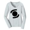 Ladies Long Sleeve Fan Favorite V Neck Tee Thumbnail