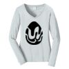 Ladies Long Sleeve Fan Favorite V Neck Tee Thumbnail