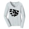 Ladies Long Sleeve Fan Favorite V Neck Tee Thumbnail