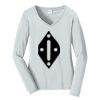 Ladies Long Sleeve Fan Favorite V Neck Tee Thumbnail