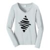 Ladies Long Sleeve Fan Favorite V Neck Tee Thumbnail