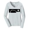 Ladies Long Sleeve Fan Favorite V Neck Tee Thumbnail