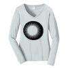 Ladies Long Sleeve Fan Favorite V Neck Tee Thumbnail