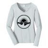 Ladies Long Sleeve Fan Favorite V Neck Tee Thumbnail