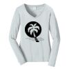 Ladies Long Sleeve Fan Favorite V Neck Tee Thumbnail