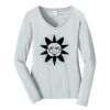 Ladies Long Sleeve Fan Favorite V Neck Tee Thumbnail