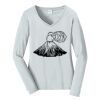 Ladies Long Sleeve Fan Favorite V Neck Tee Thumbnail