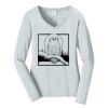 Ladies Long Sleeve Fan Favorite V Neck Tee Thumbnail