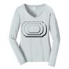 Ladies Long Sleeve Fan Favorite V Neck Tee Thumbnail