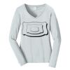 Ladies Long Sleeve Fan Favorite V Neck Tee Thumbnail