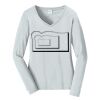 Ladies Long Sleeve Fan Favorite V Neck Tee Thumbnail