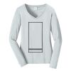 Ladies Long Sleeve Fan Favorite V Neck Tee Thumbnail