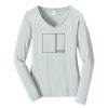 Ladies Long Sleeve Fan Favorite V Neck Tee Thumbnail