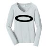 Ladies Long Sleeve Fan Favorite V Neck Tee Thumbnail