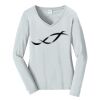 Ladies Long Sleeve Fan Favorite V Neck Tee Thumbnail