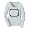 Ladies Long Sleeve Fan Favorite V Neck Tee Thumbnail