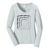 Ladies Long Sleeve Fan Favorite V Neck Tee Thumbnail