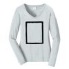 Ladies Long Sleeve Fan Favorite V Neck Tee Thumbnail