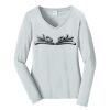 Ladies Long Sleeve Fan Favorite V Neck Tee Thumbnail