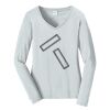 Ladies Long Sleeve Fan Favorite V Neck Tee Thumbnail