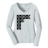 Ladies Long Sleeve Fan Favorite V Neck Tee Thumbnail