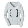 Ladies Long Sleeve Fan Favorite V Neck Tee Thumbnail