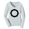 Ladies Long Sleeve Fan Favorite V Neck Tee Thumbnail