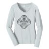 Ladies Long Sleeve Fan Favorite V Neck Tee Thumbnail