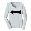 Ladies Long Sleeve Fan Favorite V Neck Tee Thumbnail