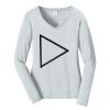 Ladies Long Sleeve Fan Favorite V Neck Tee Thumbnail