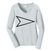 Ladies Long Sleeve Fan Favorite V Neck Tee Thumbnail