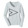 Ladies Long Sleeve Fan Favorite V Neck Tee Thumbnail