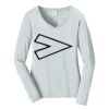 Ladies Long Sleeve Fan Favorite V Neck Tee Thumbnail