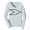 Ladies Long Sleeve Fan Favorite V Neck Tee Thumbnail