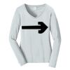 Ladies Long Sleeve Fan Favorite V Neck Tee Thumbnail