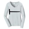 Ladies Long Sleeve Fan Favorite V Neck Tee Thumbnail