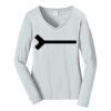 Ladies Long Sleeve Fan Favorite V Neck Tee Thumbnail