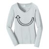 Ladies Long Sleeve Fan Favorite V Neck Tee Thumbnail