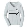 Ladies Long Sleeve Fan Favorite V Neck Tee Thumbnail