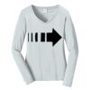 Ladies Long Sleeve Fan Favorite V Neck Tee Thumbnail