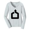 Ladies Long Sleeve Fan Favorite V Neck Tee Thumbnail