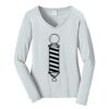 Ladies Long Sleeve Fan Favorite V Neck Tee Thumbnail