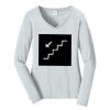 Ladies Long Sleeve Fan Favorite V Neck Tee Thumbnail